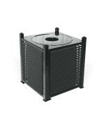 32-GALLON-PALMETTO-RECEPTACLE-W/-FLAT-TOP-LID-&-PLASTIC-LINER