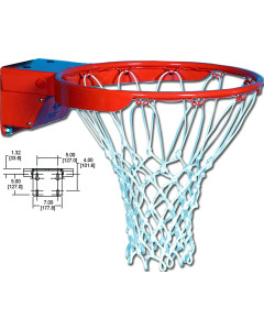 Gared Performance Sports Systems Scholastic Breakaway Rim with Nylon Net [1000]