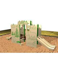 Kidstuff KidsVision Woodlands Playsystem, Ages 2-5, Plastic Deck [1007]