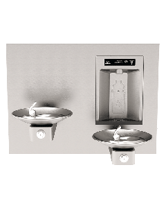 1011HS - Haws RIVIVE (TM) Hydration Station™ Recessed Bottle Filler with HI-LO Fountains