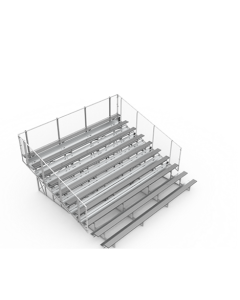 NRS 10 ROW "STANDARD" Bleachers, Seat Count: 200, 30' [NA-1030STD_CL]