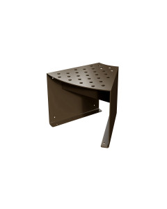 2' PASADENA CURVED ANGLE BENCH, PERFORATED