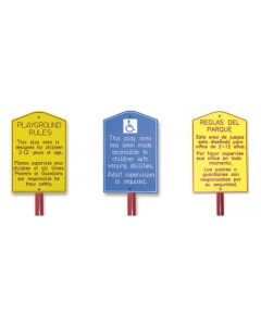 Childforms 2-12 Playground Safety Rule Sign