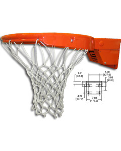 Gared Performance Sports Systems Collegiate International Breakaway Rim with Tube Tie Net attachment [2500I]