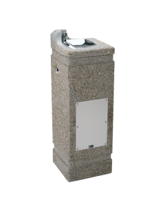 HAWS ADA Outdoor Freeze-Resistant Concrete Pedestal Fountain