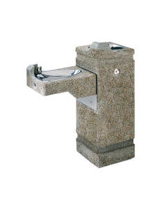 HAWS ADA Outdoor Freeze-Resistant Concrete Pedestal Fountain