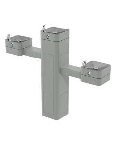 HAWS ADA Outdoor Filtered Stainless Steel Pedestal Bottle Filler