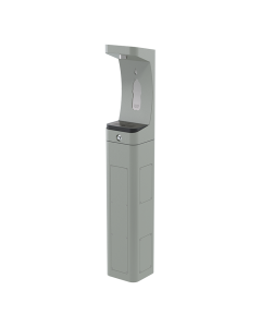HAWS ADA Outdoor Filtered Stainless Steel Pedestal Bottle Filler and Fountain