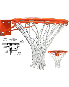 Gared Performance Sports Systems Scholastic Fiexd Rim with Nylon Net [39WO]