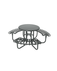 46"-KENSINGTON-3-SEAT,-ROUND-SOLID-TOP-TABLE,-SLAT---PC