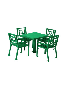 36"-SQUARE-HUNTINGTON-TABLE-WITH-4-CHAIRS,-SURFACE-MOUNT,-POWDERCOATED