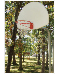 Sportsplay Reinforced Bent Post Basketball Acrylic Rect/ Official Goal