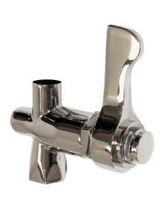Lead-free valve, polished chrome-plated 1/2" x 1/4"