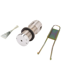 Stainless steel recessed push button w/valve