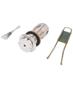 Stainless steel flanged push button w/valve