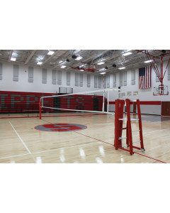 Gared Performance Sports  Rallyline™ Scholastic Aluminum Telescopic One-Court Volleyball System Less Sleeves and Covers [6105]  