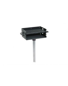 Ultrasite ROTATING FLIPBACK PEDESTAL GRILL W/ 3 1/2" O.D. POST (280 SQ. INCH) [616-3]
