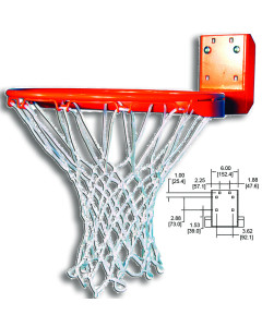 Gared Performance Sports Systems Scholastic Rear-Mount Fixed Rim with Nylon Net [66T]
