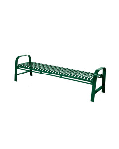 4' OXFORD W/OUT BACK BENCH, VERTICAL SLAT - THERMOPLASTIC