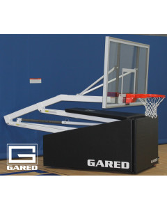 Gared Performance Sports Systems Hoopmaster® LT Portable Basketball System with 5’ Boom and 72" glass backboard [9305-72] - Call for Quote