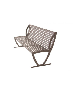 6' Augusta Bench w/Back, Side and Center Armrest