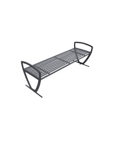 6' Augusta Bench w/Out Back, Side Armrest