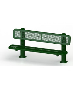 Ultrasite 6' SINGLE SIDED BENCH, INGROUND, PERFORATED ROLLED EDGE  