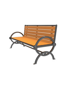 4' Durham Bench w/Back