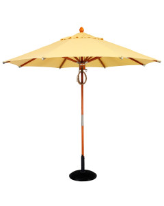 9' oct. umbrella, 1.5" OD wood post Pully & Pin, B Fabric