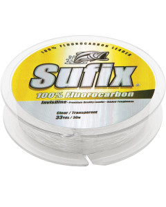 SUFIX 100% FLUOROCARBON INVISILINE LEADER 100LB 33YD [683-100]