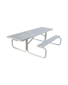NRS ALUMINUM PICNIC TABLES 1-7/8" ALUMINUM LEGS, Seat Count: 8', ADA