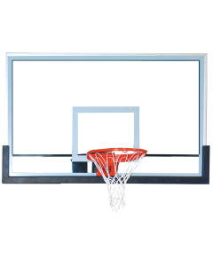 Gared Performance Sports Systems 42” x 60” Outdoor Rectangular Glass Backboard with Clear View [BB60G38HH]