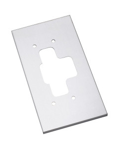 OPTION: Back panel, satin stainless steel for 1107L
