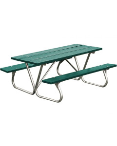 Ultrasite 6' HEAVY DUTY TABLE W/ BOLT-THRU FRAME, BROWN RECYCLED PLASTIC