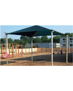 Childforms Flex shade Playground Square 4 Column Shade Structure