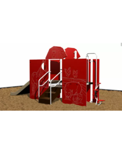 Kidstuff KidsVision Farm Animals Playsystem, Ages 2-5, Plastic Deck [1008]