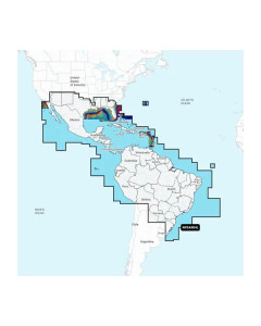 Garmin NVSA004L Navionics+ Vision+ Mexico to Brazil microSD