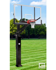 Gared Performance Sports Systems All Pro Jam Direct Mount Basketball System, 6” x 8” Square Post, 42” x 72” Acrylic Backboard, 2000+ Goal [GP12A72DM]