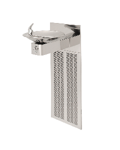 High-polished stainless steel with grille and back panel