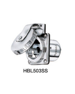 Hubbell HBL503SS Inlet Round