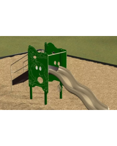 Kidstuff Freestanding T-REX 4' Wave Slide [31014]