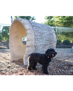 BarkPark Nature Bark Log Bench [4LB]