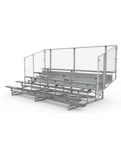 NRS 5 ROW "STANDARD" Bleachers, Seat Count: 100