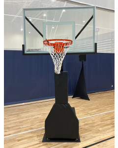 Gared Performance Sports Systems Micro-Z Roll-Around Basketball System with 3'-2" Boom, 54" x 34" Backboard and Breakaway Goal [MICRO-Z]