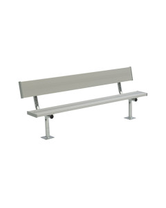 NRS PERMANENT BENCH WITH BACKREST (SURFACE MOUNT), Seat Count: 5 [BE-PH0080]