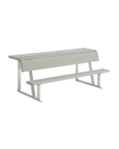 NRS PORTABLE BENCH WITH BACKREST & SHELF, Seat Count: 16