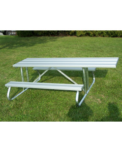 NRS ALUMINUM PICNIC TABLES 2-3/8" GALVANIZED STEEL UNDERSTRUCTURE, Seat Count: 10',  ADA