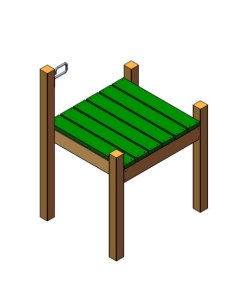 BarkPark Recycled Grooming Table W/Leash Holder [BARK-422]