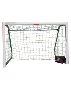 Gared Performance Sports  3"  Galactico Touchline Portable Soccer Goal,  4-1/2' x 9' , White Round Frame, INCLUDES NET  [SG3RD459PTW]  