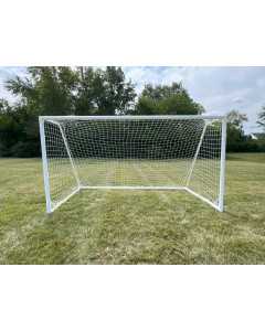 Gared Performance Sports  Striker 3" Touchline Portable Soccer Goal,  6' X 12' , White Round Frame, all white powdercoat including backstays, INCLUDES NET  [SG3RD612SPT]  